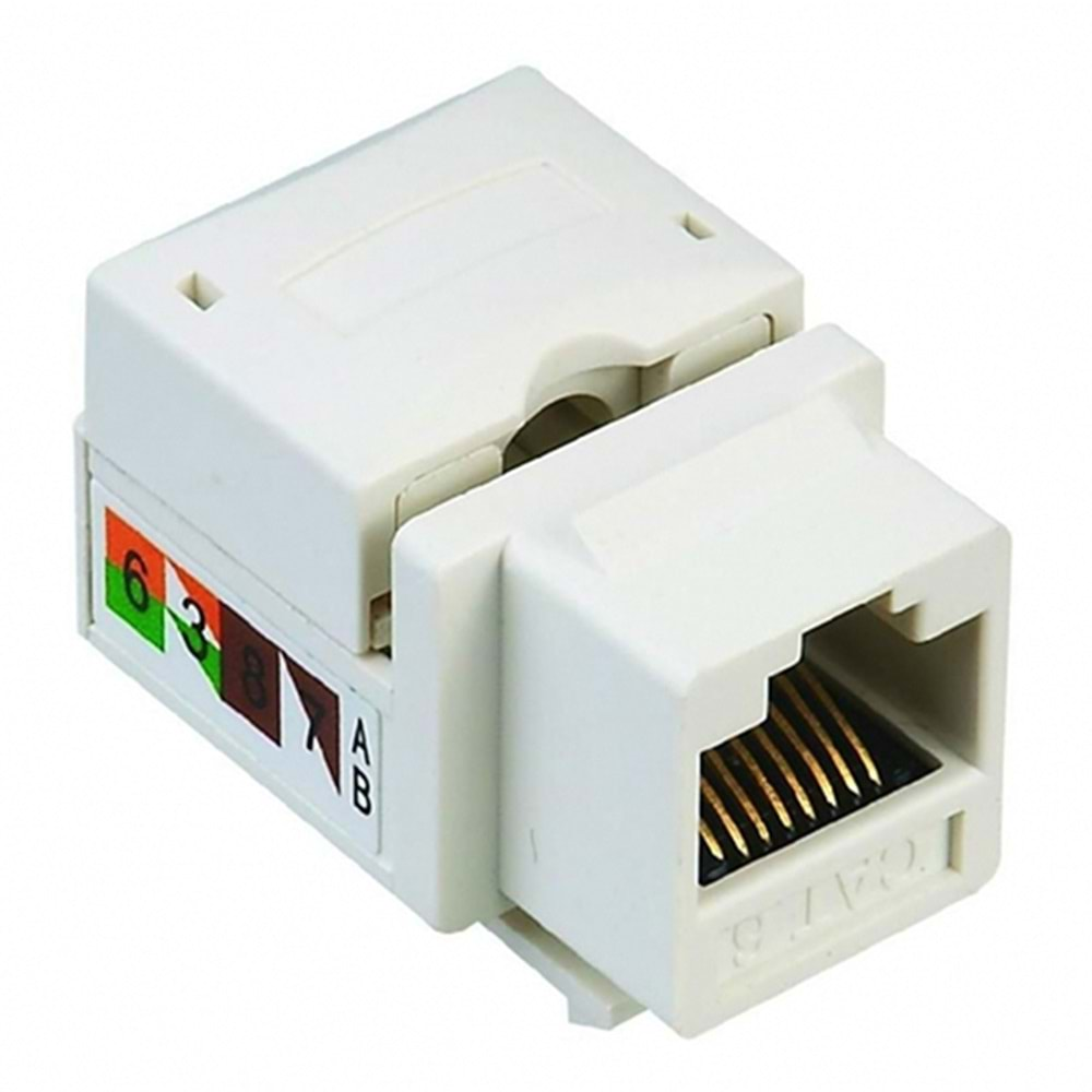 Powermaster 16408 RJ45 Şase Utp Cat6 8P8C 90° Keystone Jack