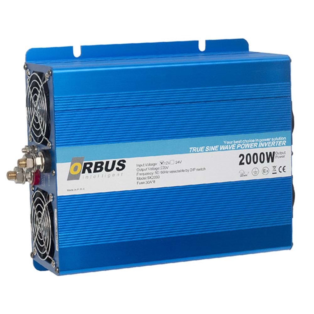 Orbus 5525 12V 2000 Watt Tam Sinüs Intelligent İnvertör