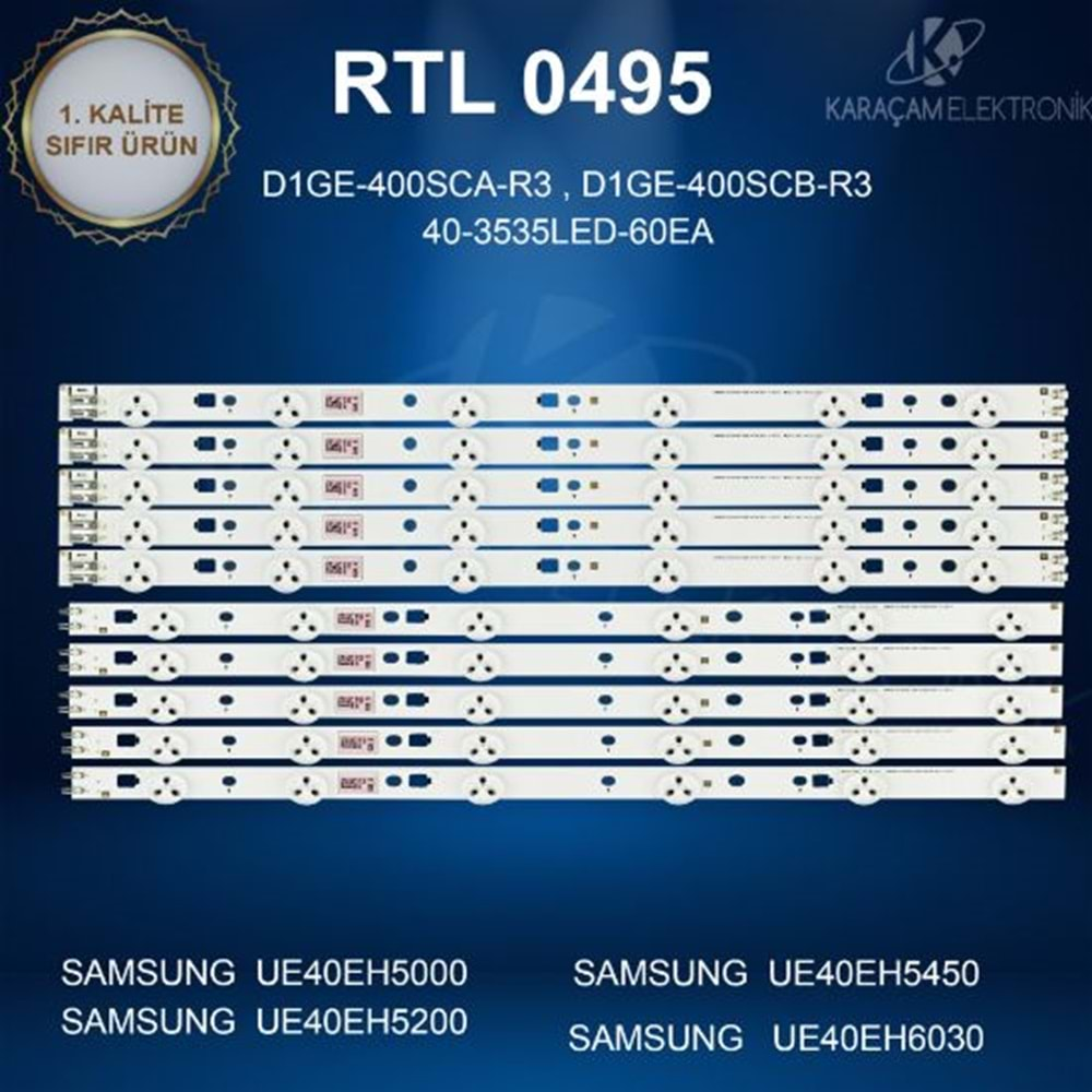 RTL-0495 (SET-2137) Samsung 40 /SAMSUNG 40EH5000 LED BAR ,SAMSUNG 40EH5200 LED BAR ,SAMSUNG 40EH5450 LED BAR ,SAMSUNG 40EH6030LED BAR