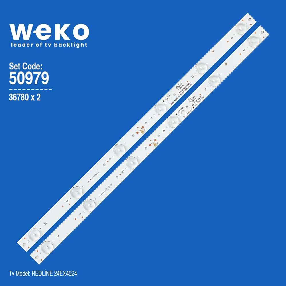 Weko WKSET-5979 36780X2 ZDCX236D06-ZC14F-02 303CX236031 2 ADET LED BAR