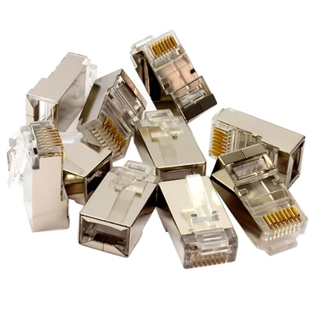 Powermaster 4426 Metal Rj45 Cat6 Metal Uç 8p/8c 100 Lü Paket Halinde