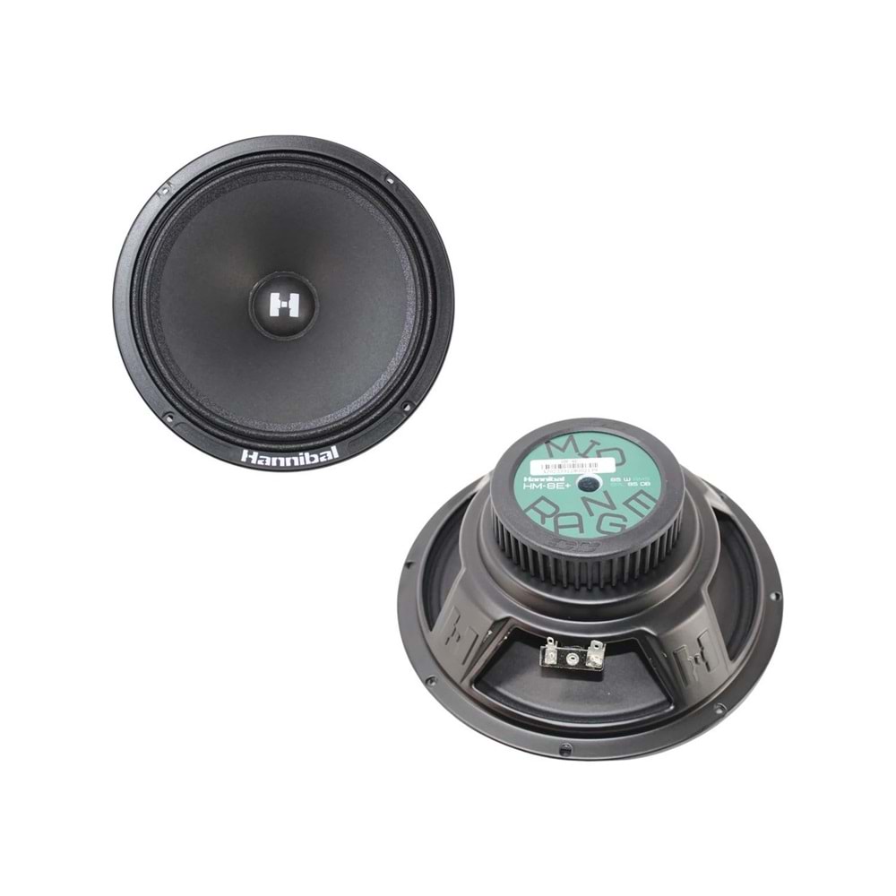 Hannibal HM-8E 160 Watt Max Power + 80 Watt RMS 20 cm Midrange Oto Takımı