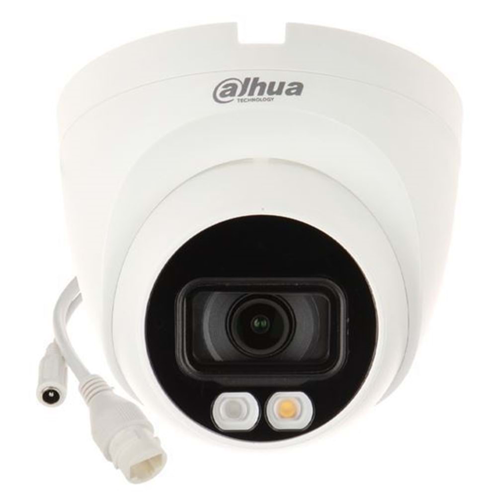 Dahua IPC-HDW1249T-S-IL 2MP 2.8mm SD Kart Smart Dual Light H265+ 30Mt Gece Görüşü Dahili Mikrofon IP67 PoE Dome IP Kamera