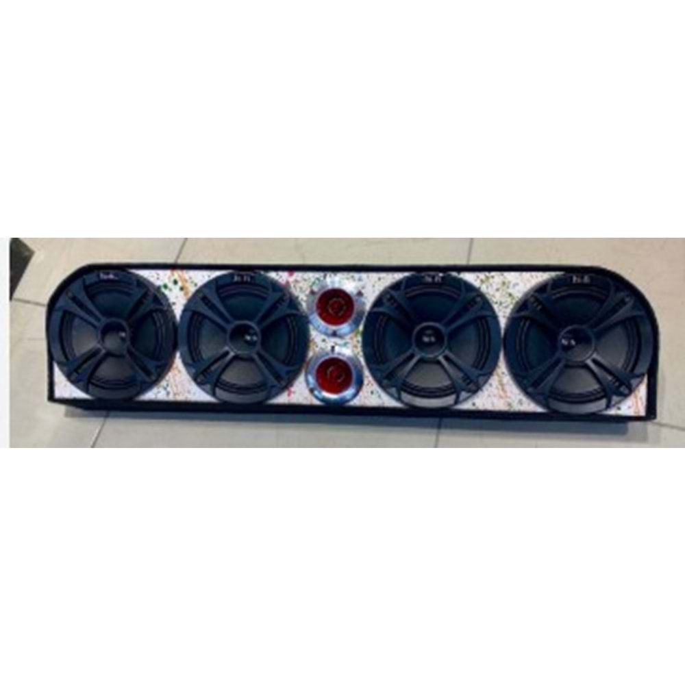 Hi-Fi HF-42010 4 Lü 20 cm 2 Li 10 cm Çerçevesiz Full Mdf Universal Pandizot