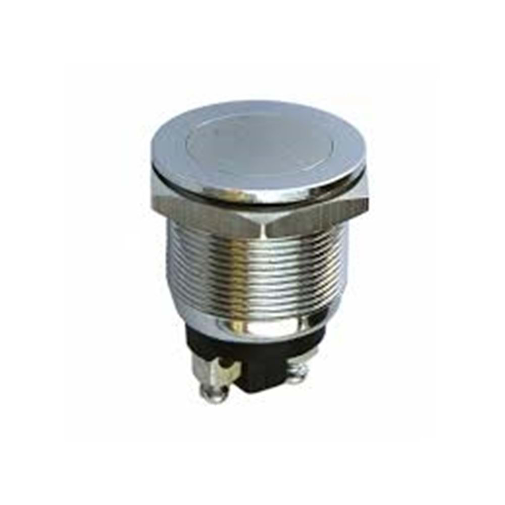 IC-182 D98 Buton Metal Düz Ø19mm PBS28B-2