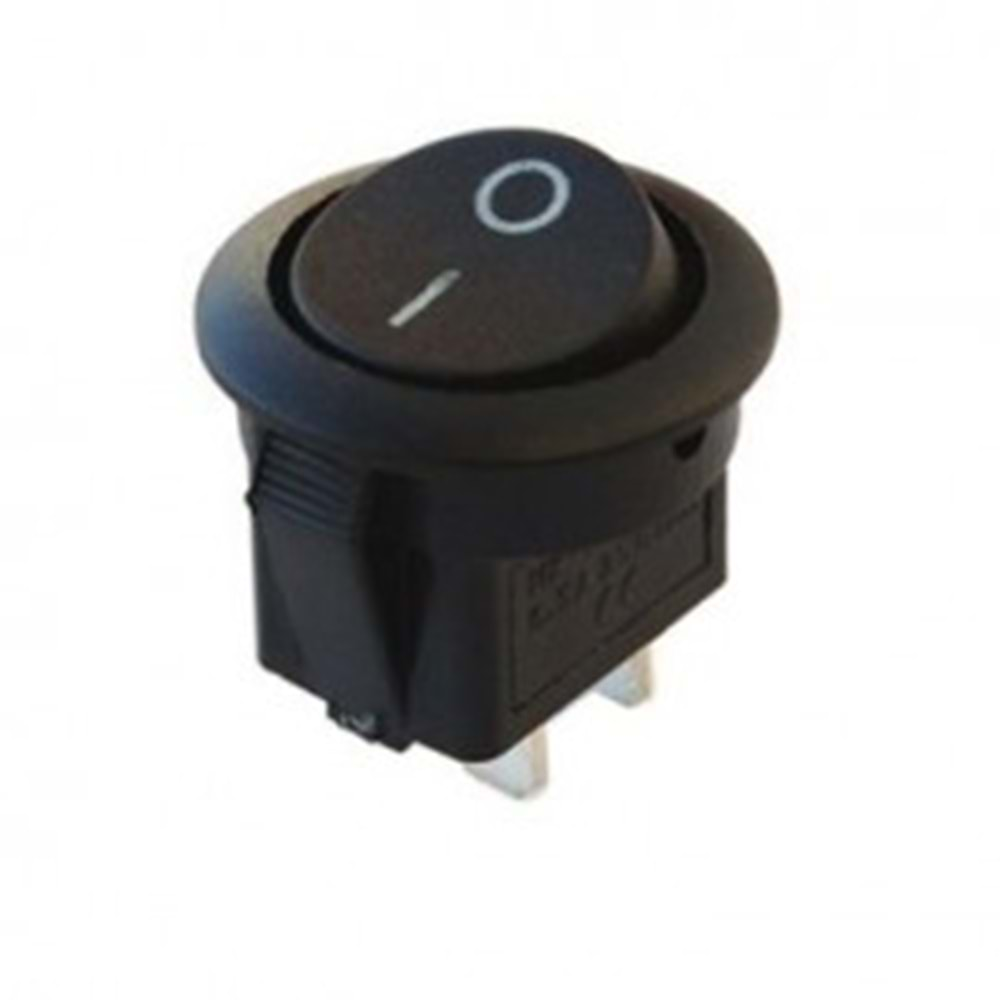 IC-134E Mini Yuvarlak Anahtar Işıksız ON-OFF 2P