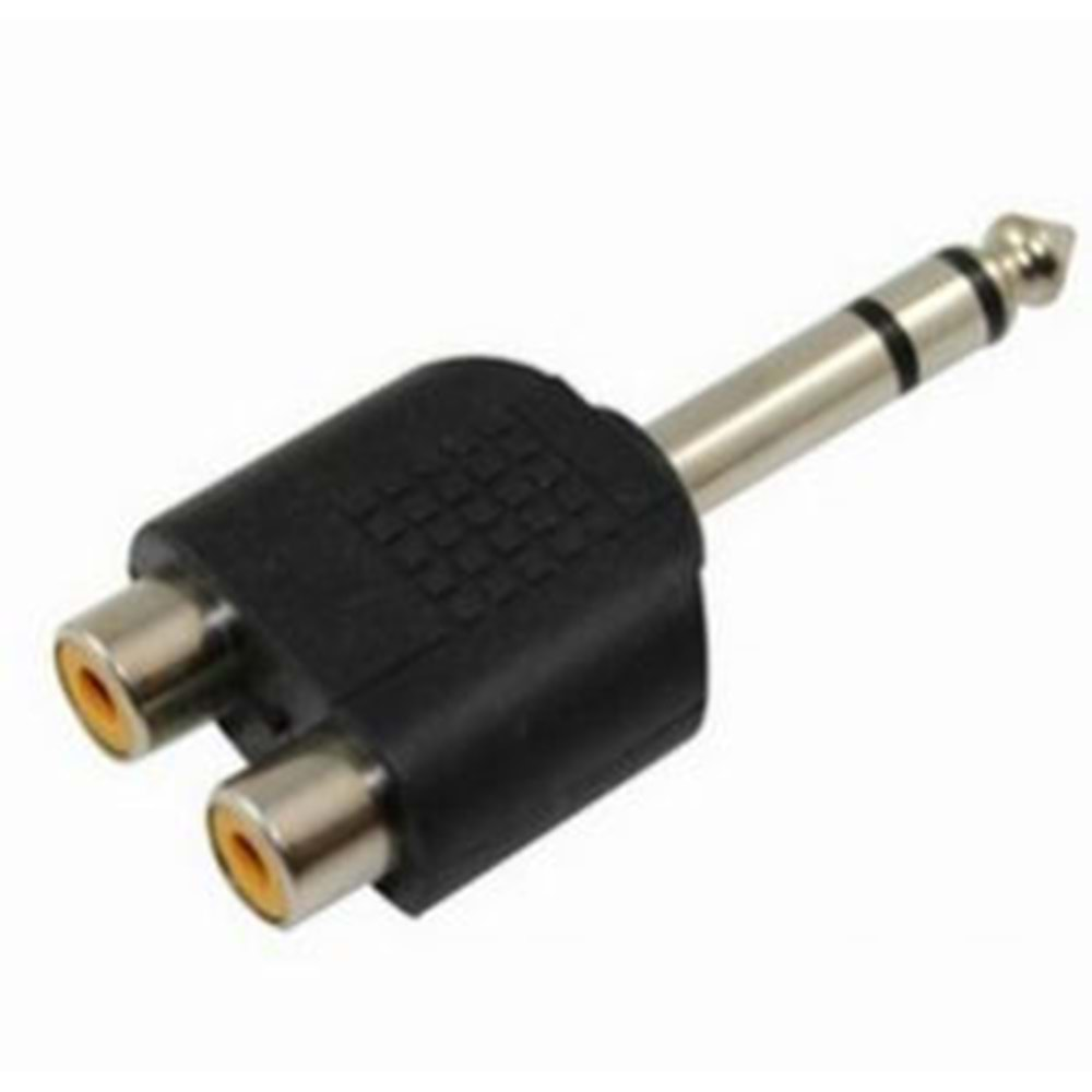 2xRca Tos Giriş - 6.3mm Stereo Jack Çıkış Dönüştürücü