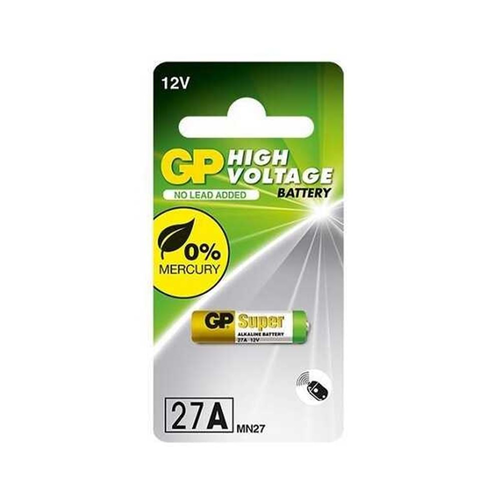 Gp 27A 12 Volt Alkalin Pil