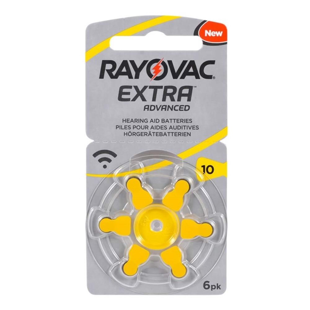 Rayovac 10 Numara İşitme Cihazı Pili 6 Lı Paket Halinde