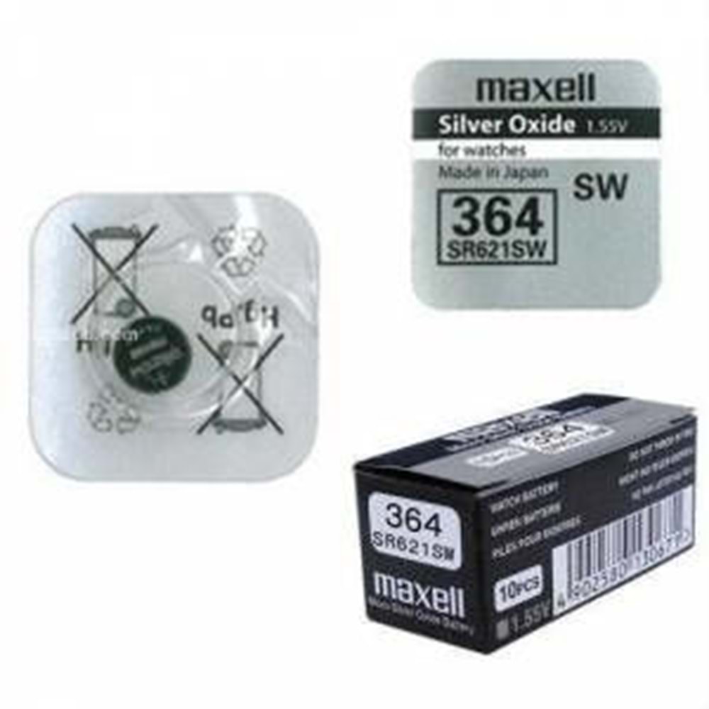 Maxell SR364 SR621SW 1.5V Saat Pili Maxell SR364 SR621SW 1.5V Saat Pili
