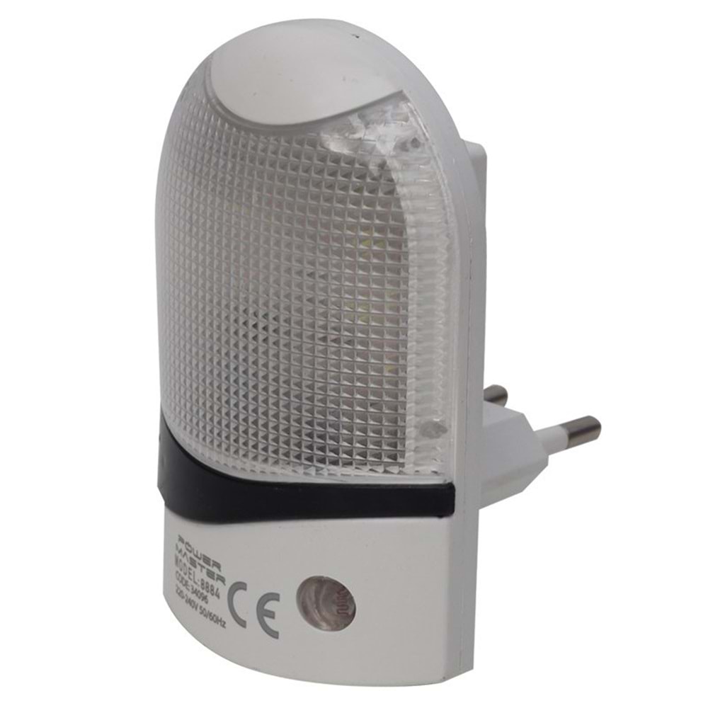 Powermaster PM-34096 Model QL-8884 Ledli Fotoselli Sensörlü Gece Lambası 0.5 Watt LD-9011
