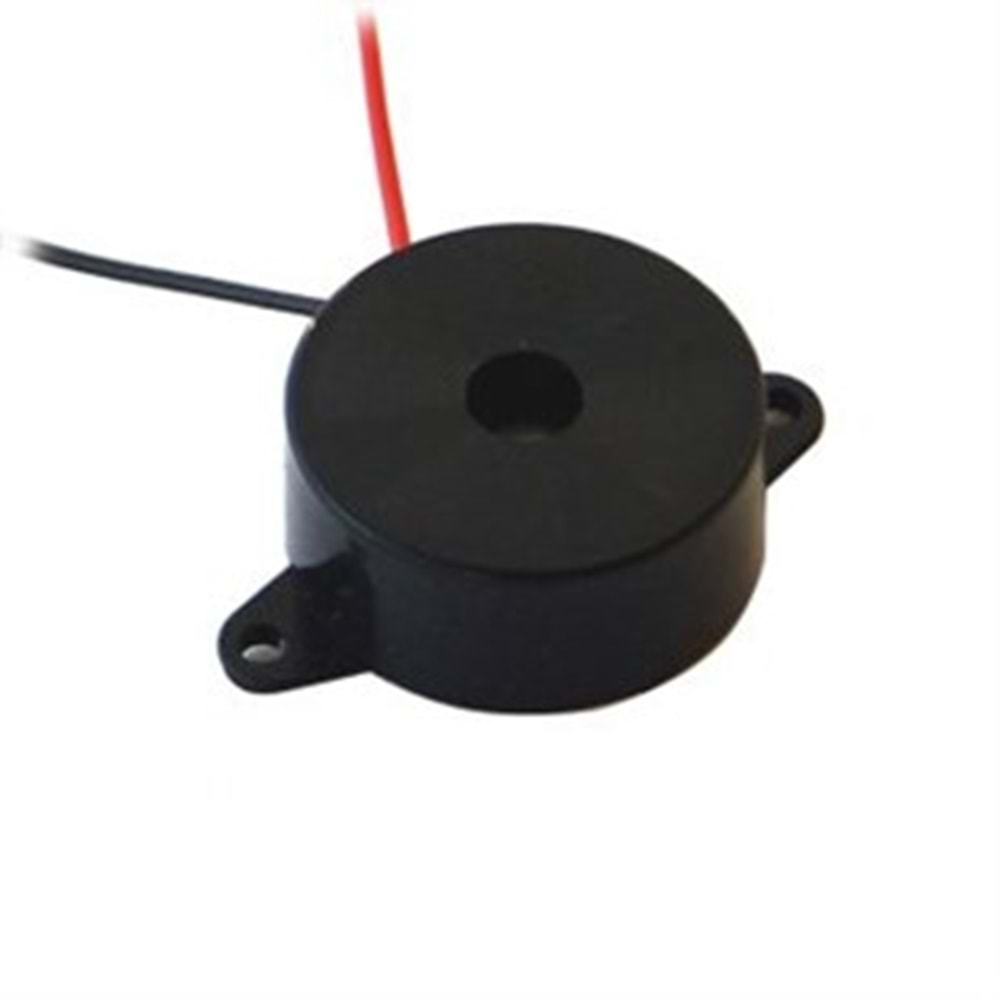 IC-221 12V 23mm Kablolu Devreli Buzzer