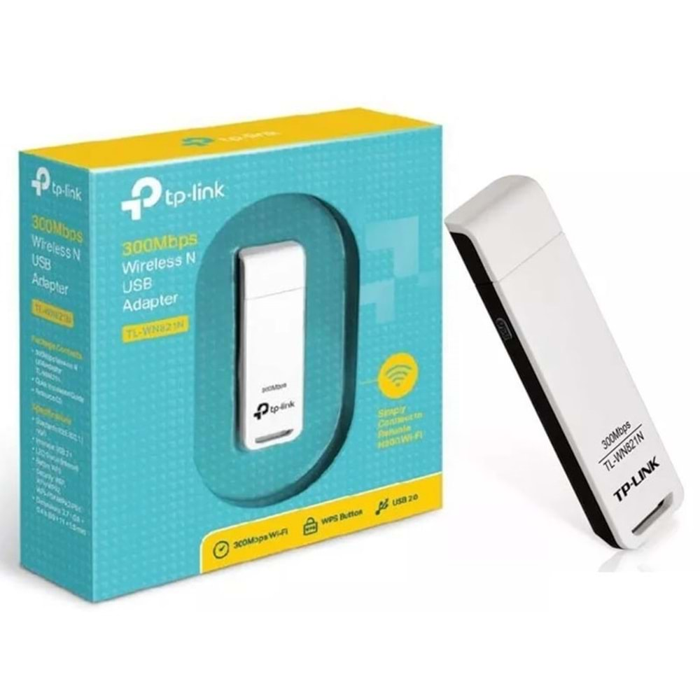 Tp-Link TL-WN821N 300 Mbps Kablosuz Usb Wireless Adaptör