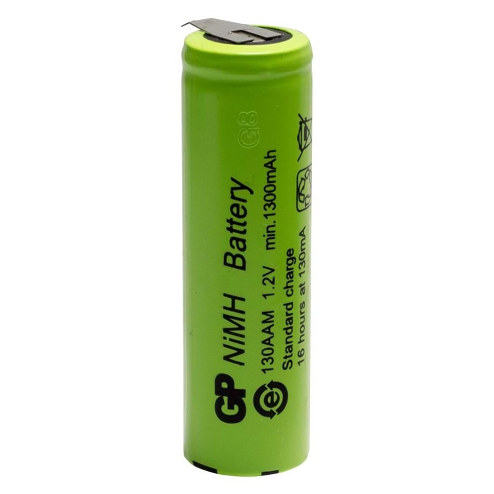 Gp 130AAM 1300 mAh AA 1.2 Volt Tekli Puntasız Pil