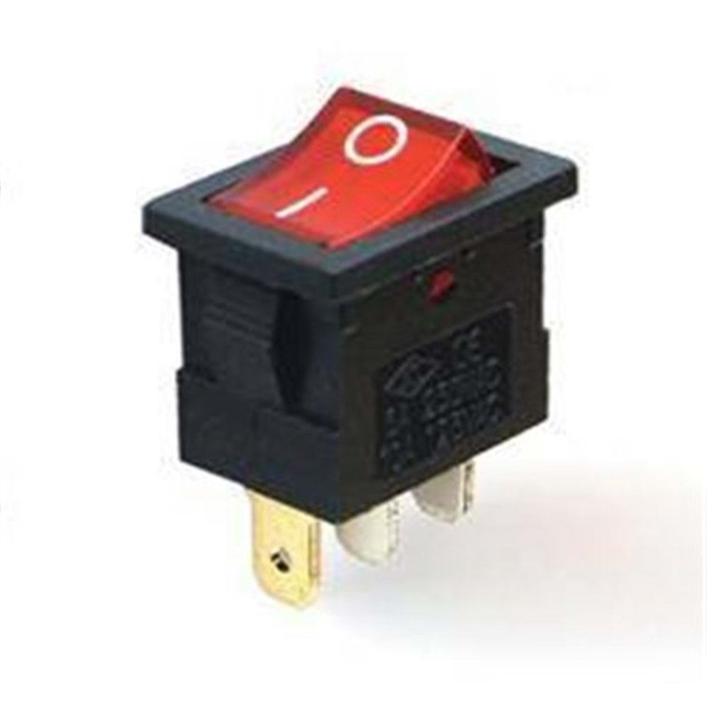 IC-118 Mini Işıklı Anahtar 3P KCD1-2-101N