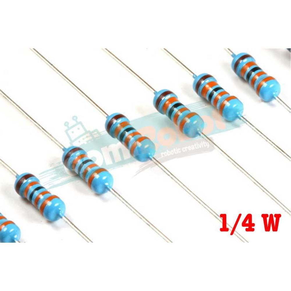 22 Ohm 1/4 Watt Direnç - 10 Lu Paket Halinde