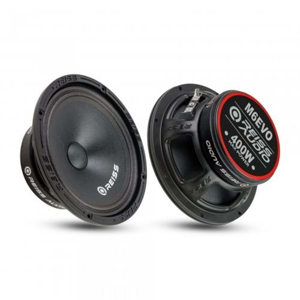 Reiss Audio RS-M6EVO 400 Watt Max Power+100 Watt Rms Power 16 Cm Oto Midrange 2 Li Paket Halinde