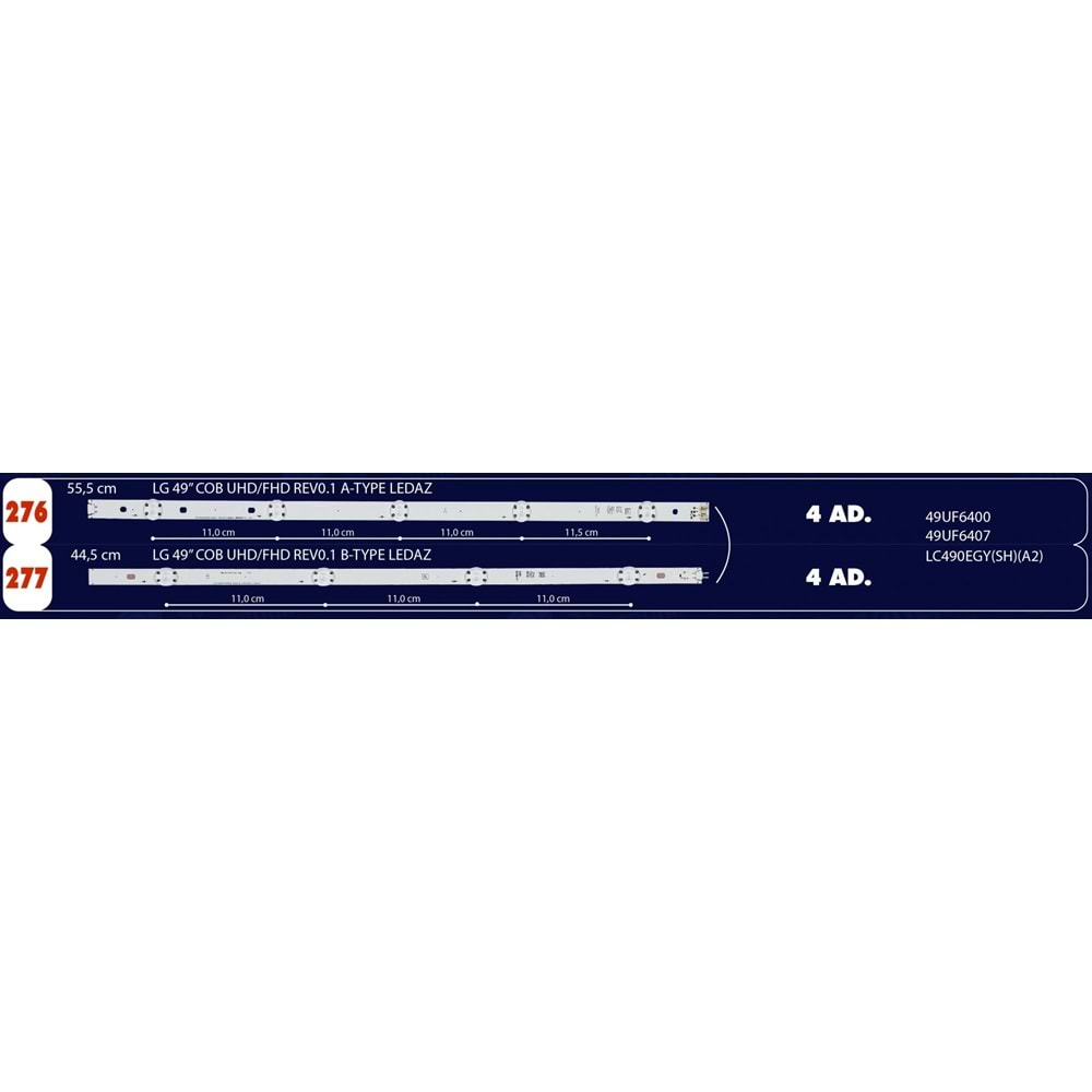 Swat LCD277TK LG 49”Tv Led (FHDREV0.1A) (BTYPELEDAZ) (49UF6400) (49UF6407) (49UH610) (49UJ630) (Takım)=Mate LED665=Wkset-5249=Winkel SET-2091