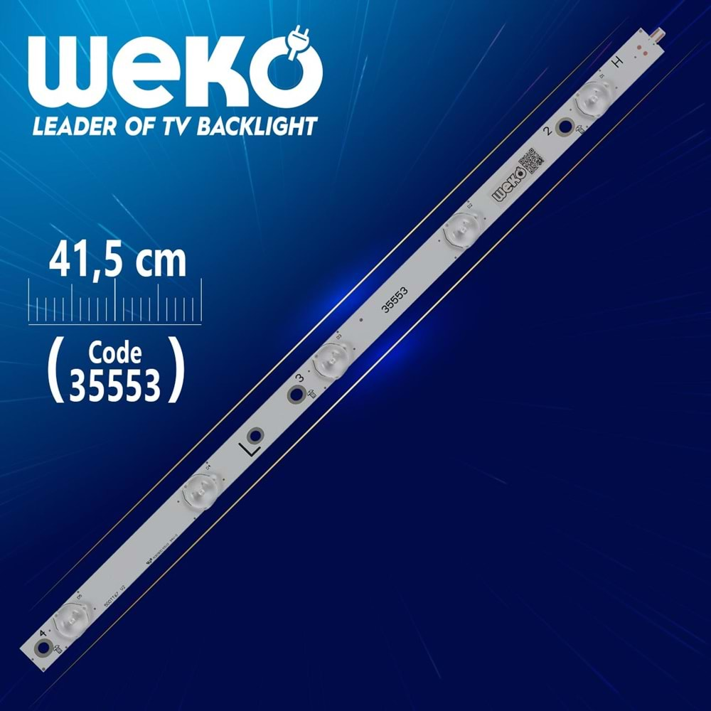 Weko 35553 SX-11800730A0-2B554-0-A-54F-3749 L-500TT68 V2 7 Ledli 59.5 Cm Led Tv Bar=SET-2068=SET-0110=LCD437=Tek Adet Satılır--50PUK6400|50PUT6400