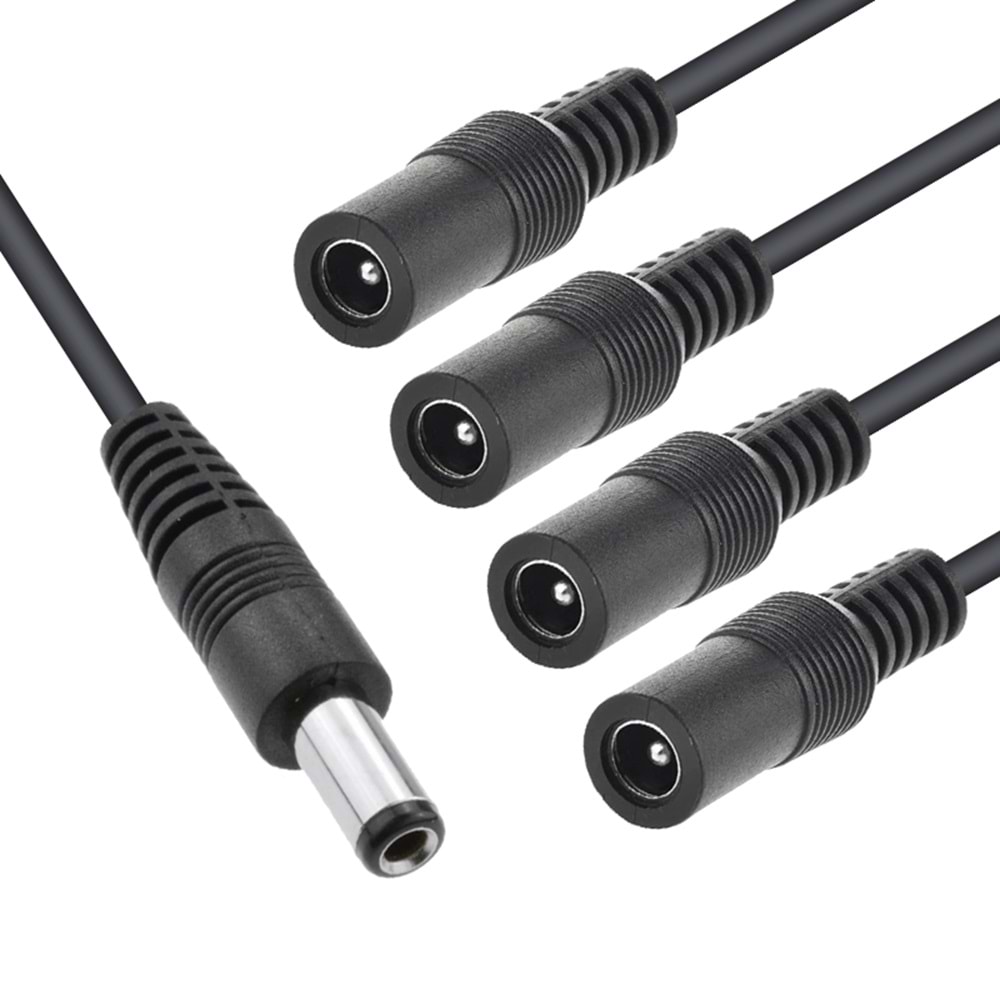 Powermaster PM-7718 Power Erkek to 4 Dişi Power Kablo Çoklayıcı