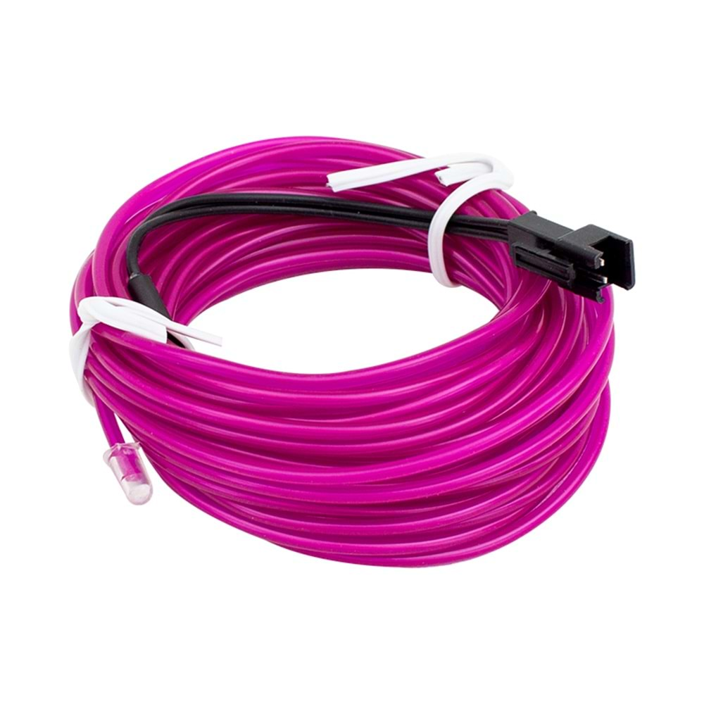 Powermaster PM-6082 Mor Neon 5 Metre İp Aydınlatma 5 Volt Usb Adaptör