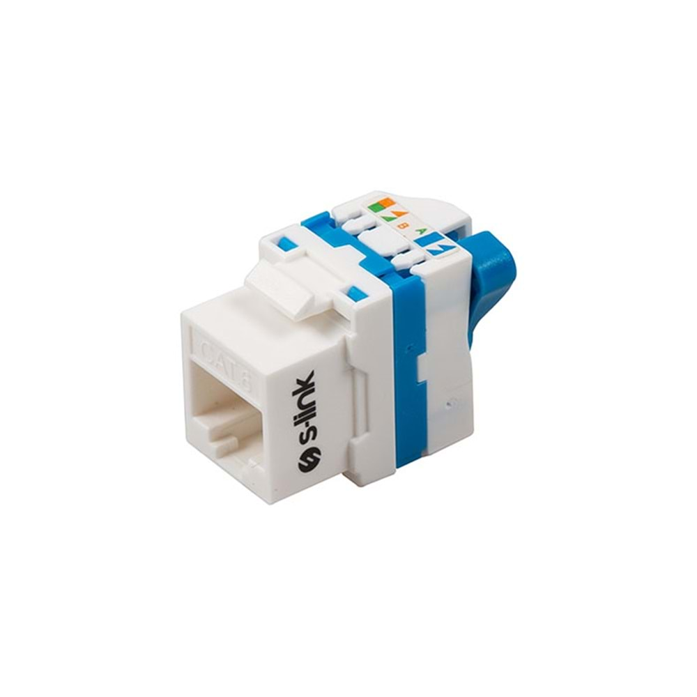 S-link SL-KS75 180 Derece UTP CAT6 Keystone Jack3U 90 Derece