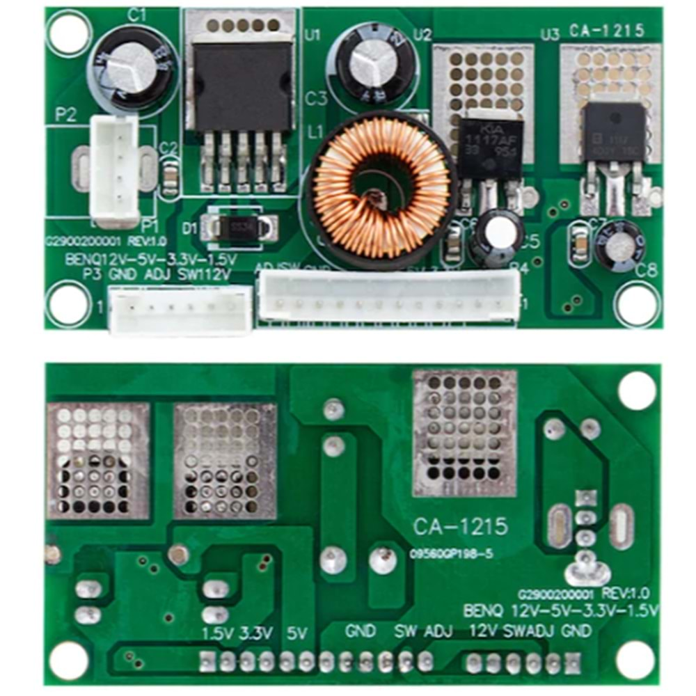 Powermaster 14940 Power Supply Modül= 12V - 5V - 3.3V - 1.5V=l Ca-1215 12V To 5V To 3.3V To 1.5V