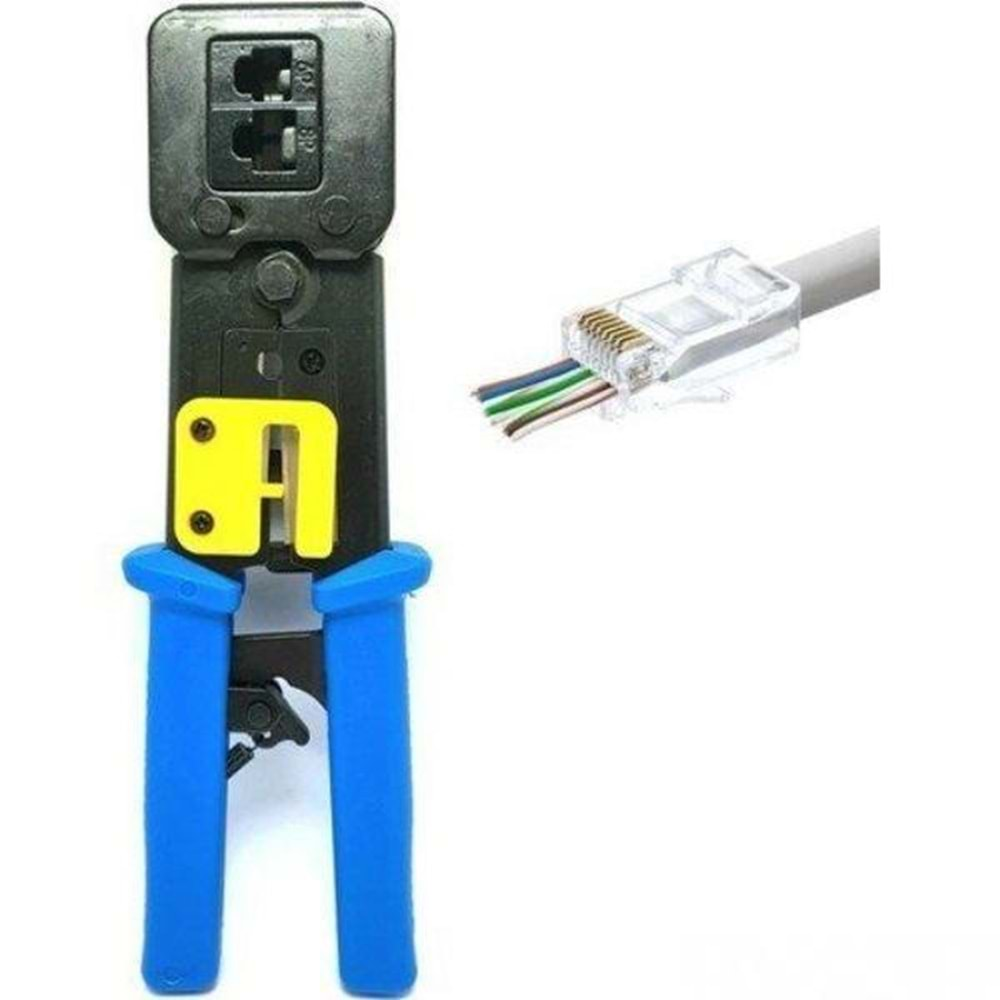 Class NTT-62 Cat5-Cat6 RJ45-RJ11 Yeni Nesil Ez Sıkma Pensesi