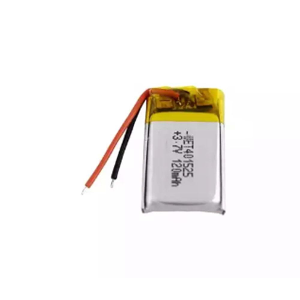 Lipo 401525 3.7 Volt 120mAh Lityum Polimer Pil