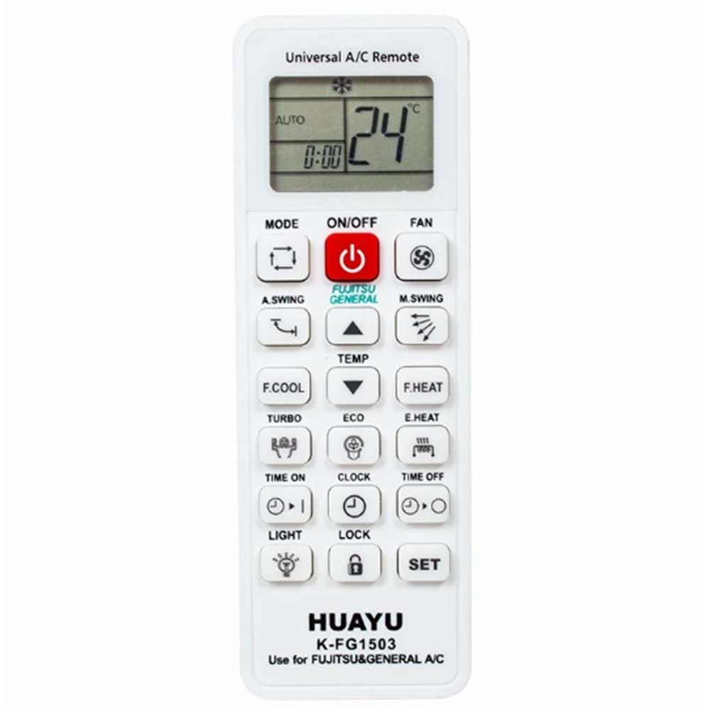 Huayu KK 20030 K-FG-1503 Fujitsu-General Universal Klima Kumandası