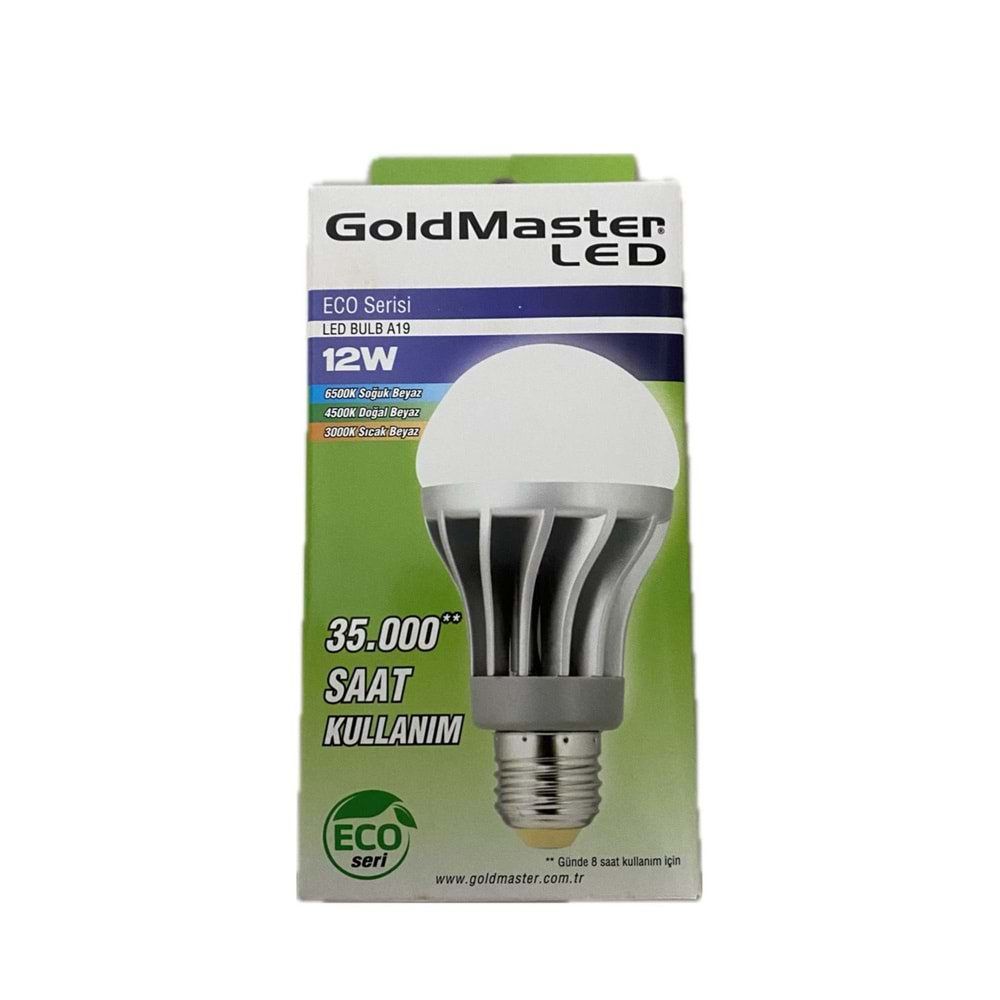 Goldmaster LA-141 12W E27 A+ Sıcak Beyaz 950 LM Led Ampul