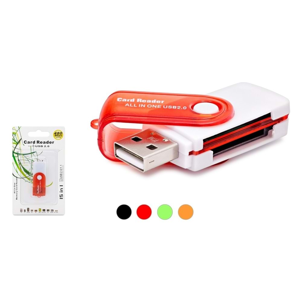 Hadron HDX7022 Usb Çoklu Kart Okuyucu Hadron HDX7022 Usb Çoklu Kart Okuyucu