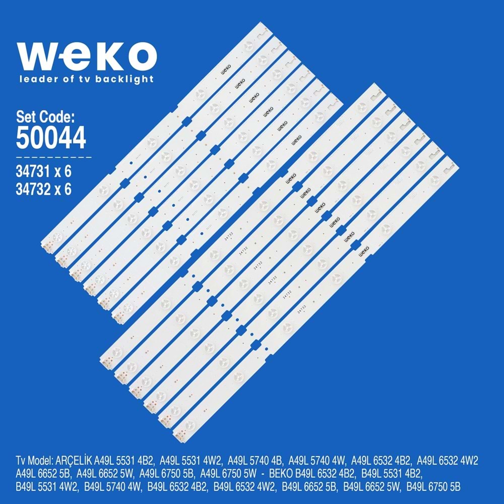 Weko Wkset-5044 34731x6/34732x6 Samsung 49