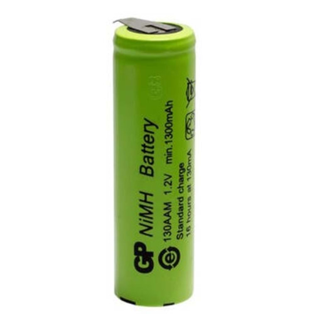 Gp 130AAM 1300 mAh AA 1.2 Volt Tekli Puntalı Pil