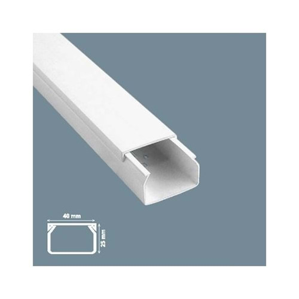 Magicline 40025 40x25 Yapışkanlı Kablo Kanalı 2 Metre