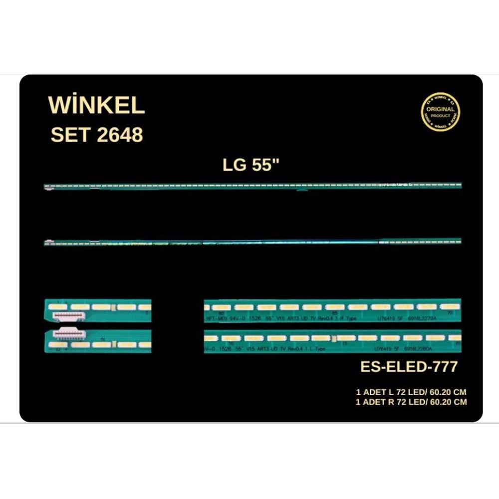 Winkel SET-2648 ELED 777 2 PARÇA ELED LG 55