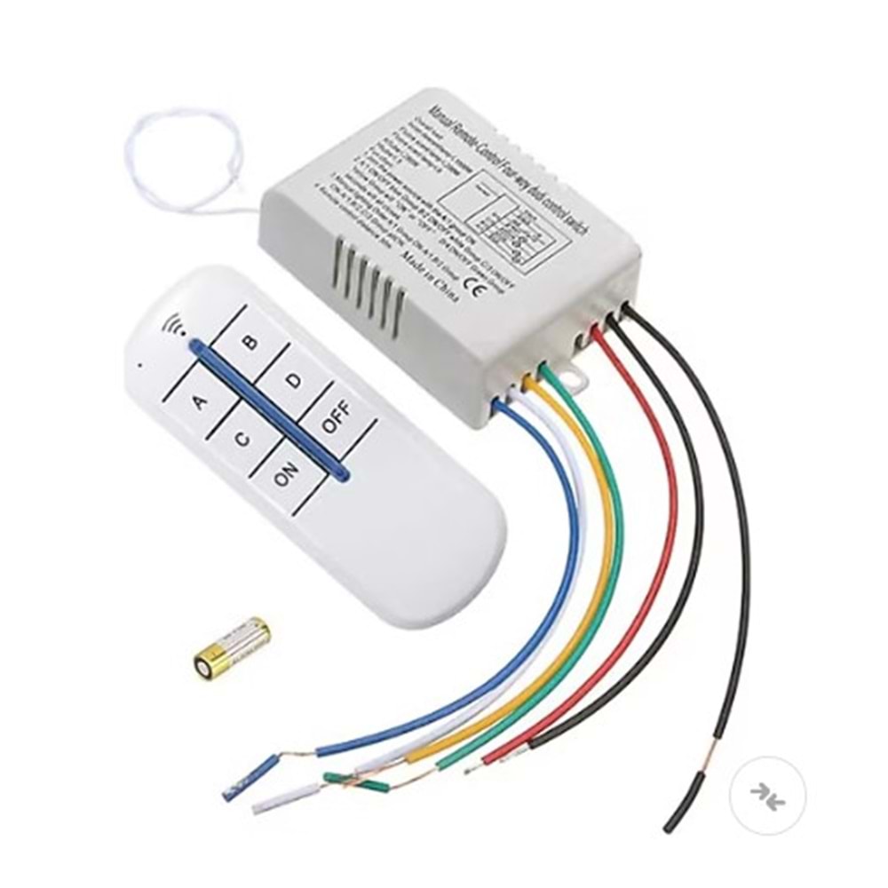 Hightek HT-2208 4x1000 4 Kanallı Avize Kontrol Kumandası
