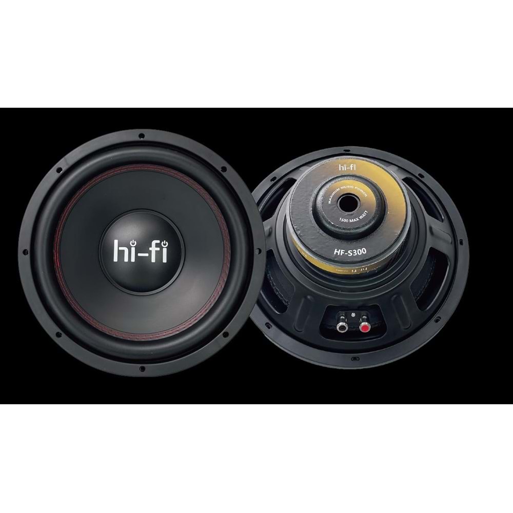 Hi-Fi HF-S300 1500 Watt 300 Watt RMS 30cm Woofer