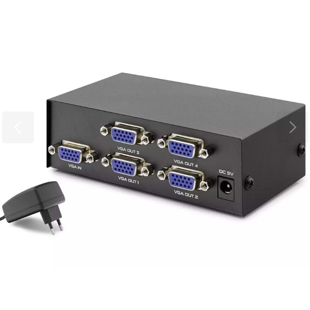 Hadron HDX1278 1 Giriş 4 Çıkış 200 Mhz Vga Splitter
