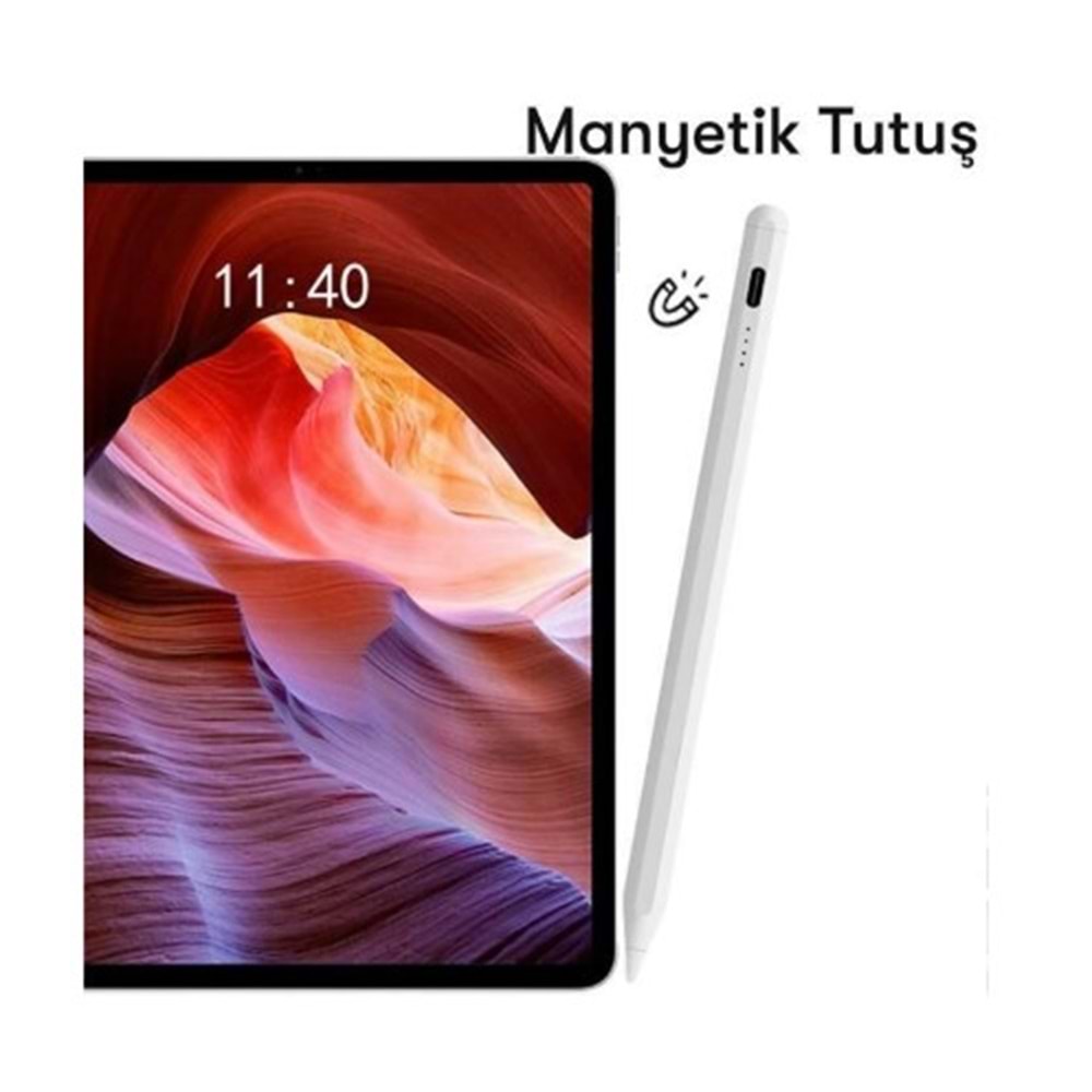 Torima P01 Beyaz For Xiaomi Mi Pad Sensitive Stylus Pen Kapasitif Dokunmatik Kalem Çizim Ve Tasarım Kalemi