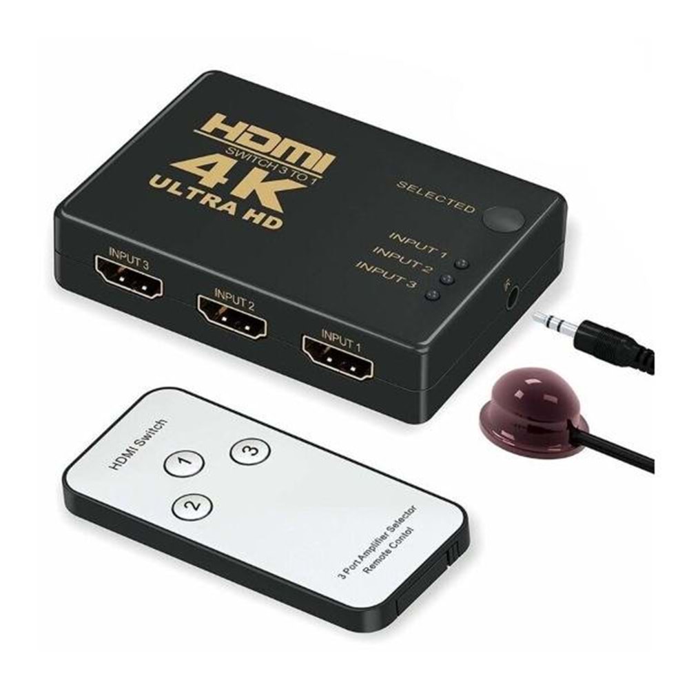 Class BM-040 3 Lü Hdmı Switch Kumandalı