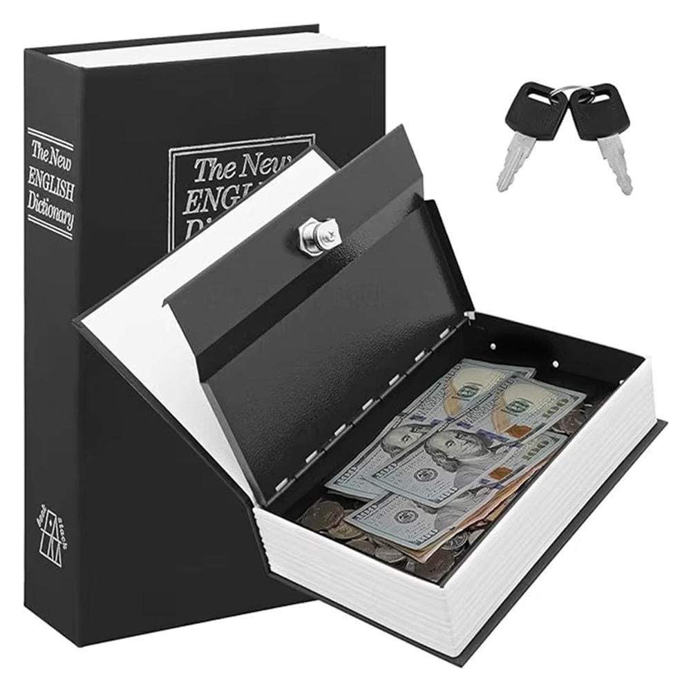 Powermaster 26085 Kitap Görünümlü Metal Kasa Kumbara Tipi 115x85x45mm