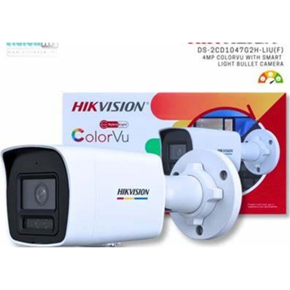 Hikvision DS-2CD1047G2H-LIUF Bullet 4MP 2.8mm Lens Gece Görüşlü IP Güvenlik Kamera