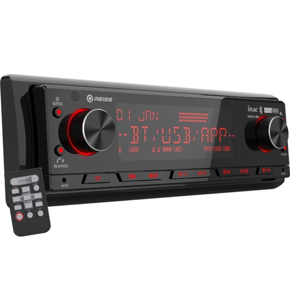 Reiss Audio RS-MX85DSP App Control+Usb+Dsp+Bluetooth+Multicolor+FM+Aux+4x50 Watt Oto Teyp