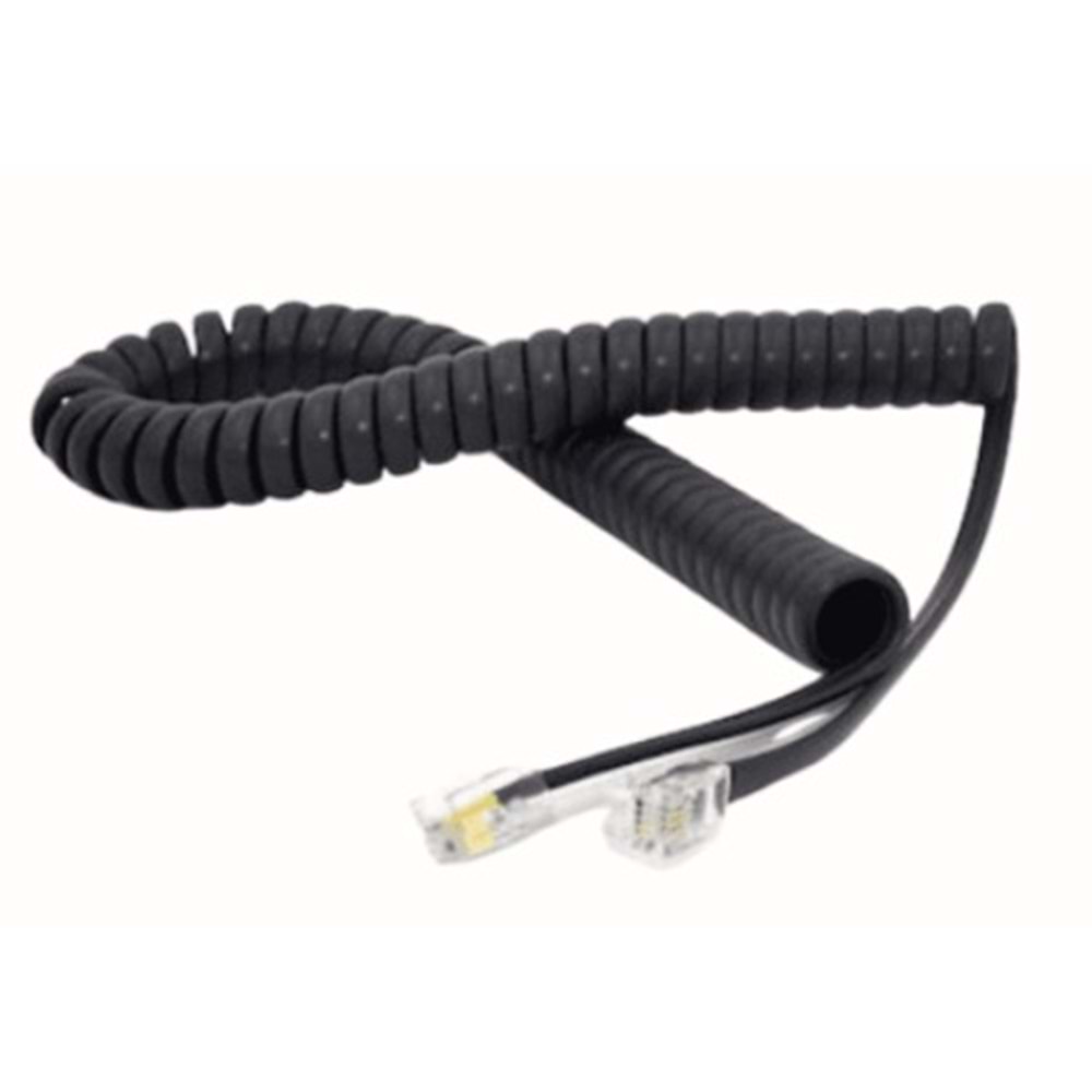 Forline FK4001S Telefon Spiral Kablo Siyah