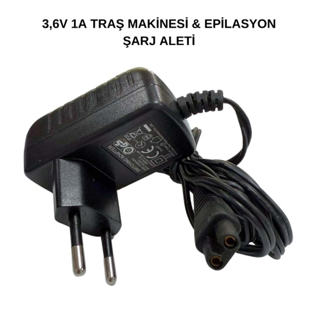 Swat ATZ446 3.6V 1A Epilasyon/Traş Makinesi Şarj Adaptörü