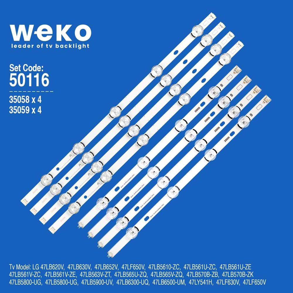 Weko Wkset-5116 Lg 47LB620V 47'' Tv Led Bar Takımı