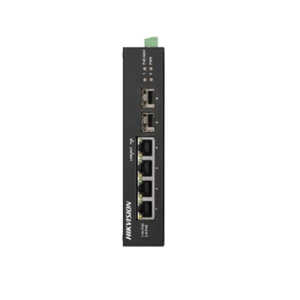 Hikvision DS-3T0506HP-E/HS(O-STD 4 Port 10/100/1000 3XGiga Poe + 1XGiga Hİ-Poe 2 X SFP 60W Yönetilemez Switch
