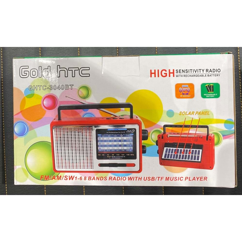 Gold GHTC-3040BT Bluetooth Usb-Sd-Aux-Fm Nostaljik Radyo