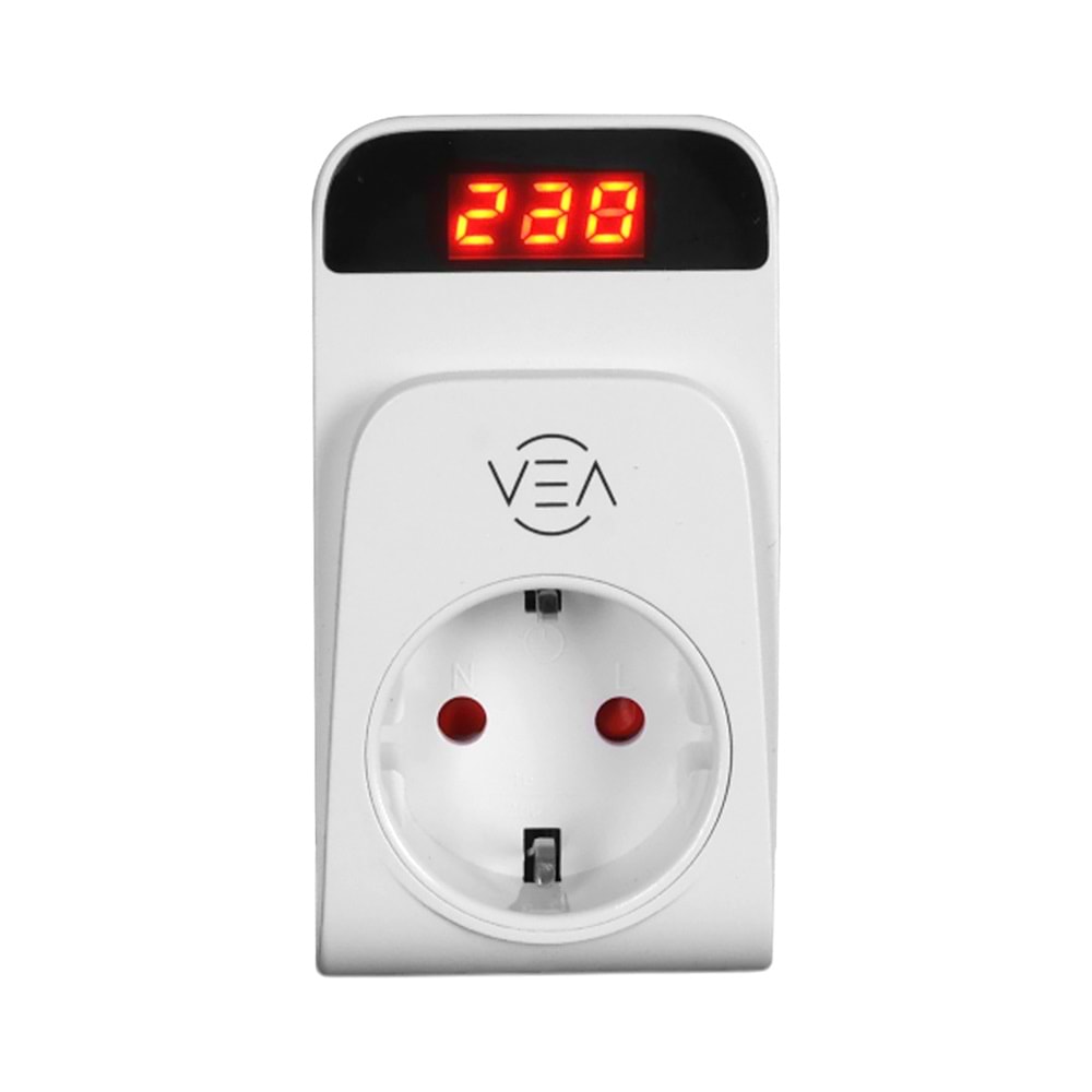 Vea VE-25530 15A 3520W Tekli Aşırı Yüksek Gerilim Akım Korumalı Priz
